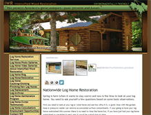 Tablet Screenshot of logcabinrestorationservices.com